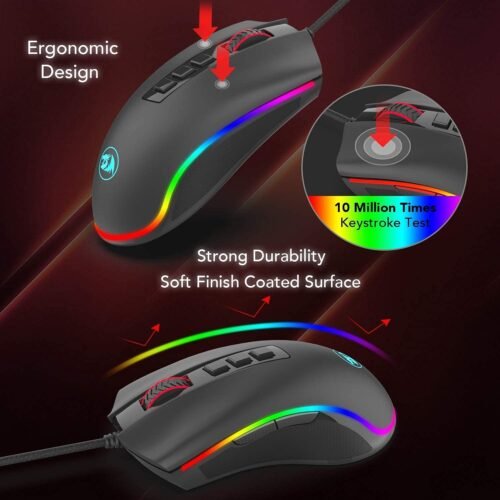 Redragon M711 Cobra RGB Optical Gaming Mouse ماوس جيمينج
