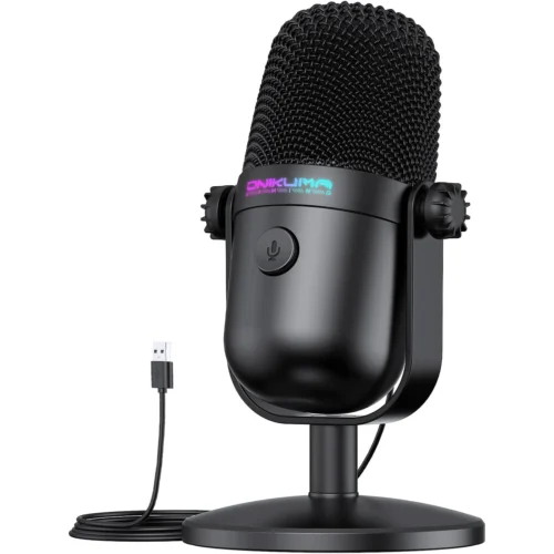 اشترِ مايك جيمنج ONIKUMA M830 المكثف بإضاءة RGB ونمط Cardioid بأفضل سعر في مصر. مايك احترافي للستريم، الألعاب، وصناعة المحتوى. اطلبه الآن!