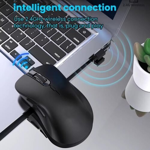 Forev FV-G200 Rechargeable Dual Mode Bluetooth 2.4G Wireless Mouse 6 Buttons Saving On/Off Button 3200 DPI ماوس وايرلس قابل للشحن