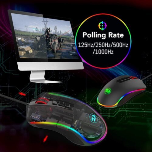 Redragon M711 Cobra RGB Optical Gaming Mouse ماوس جيمينج