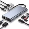 اشترِ Type-C Hub 11x1 المتكامل بدقة 4K HDMI، منفذ VGA، شحن بقوة 100W PD، ومنفذ إيثرنت بأفضل سعر في مصر. وّسع منافذ اللابتوب وسهل شغلك الآن!