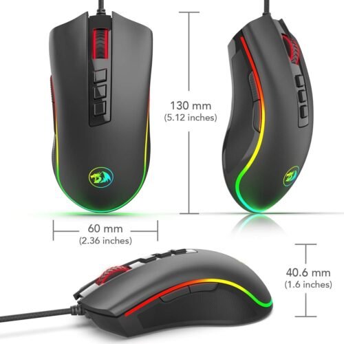 Redragon M711 Cobra RGB Optical Gaming Mouse ماوس جيمينج
