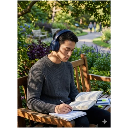 X-SCOOT XS-650 Wireless Stereo Bass Headphones HD Noise Reduction Microphone Blue هيدفون وايرلس