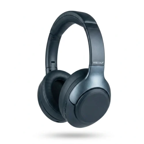X-SCOOT XS-656 Wireless Stereo Headphones with Hi-Fi Sound 40mm Drivers HD Microphone with Noise Reduction Black هيدفون بمايك مدمج عازل للضوضاء