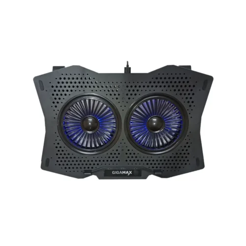 اشتري قاعدة تبريد لاب توب Gigamax GM20 بمروحتين وإضاءة LED زرقاء. تدعم اللاب توب حتى 17 بوصة لحماية جهازك من السخونة وزيادة الأداء أثناء الألعاب.