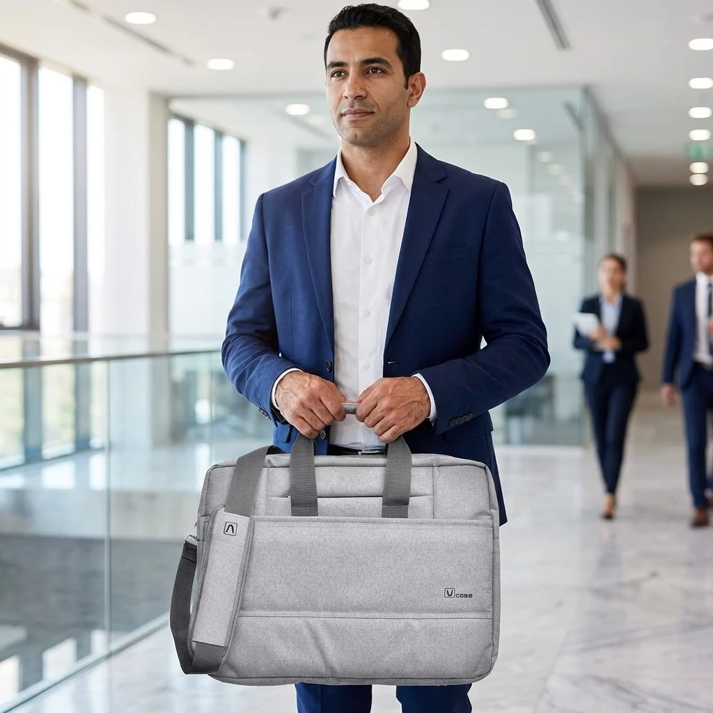 V-CASE R500 15.6″ Laptop Bag, Waterproof Lightweight & Multi-Pocket Everyday Protection Black/grey شنطة يد لابتوب 15,6 5 اشترِ شنطة لابتوب V-CASE R500 مقاس 15.6 بوصة ضد الماء وخفيفة الوزن لحماية أجهزتك اليومية بأفضل سعر في مصر. تسوق الآن واستمتع بشحن سريع!