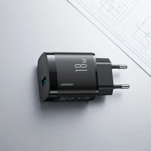 Charger JOYROOM JR-TF4 USB-A 18W + Cable Micro A9 2.4A 1 Meter شاحن موبايل ١٨ واط و كابل يو اس بي I