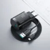 اشتري شاحن JOYROOM JR-TF4 بقوة 18W وتكنولوجيا الشحن السريع مع كابل Micro USB بطول 1 متر في مصر. شاحن متين ومقاوم للاشتعال بأفضل سعر.