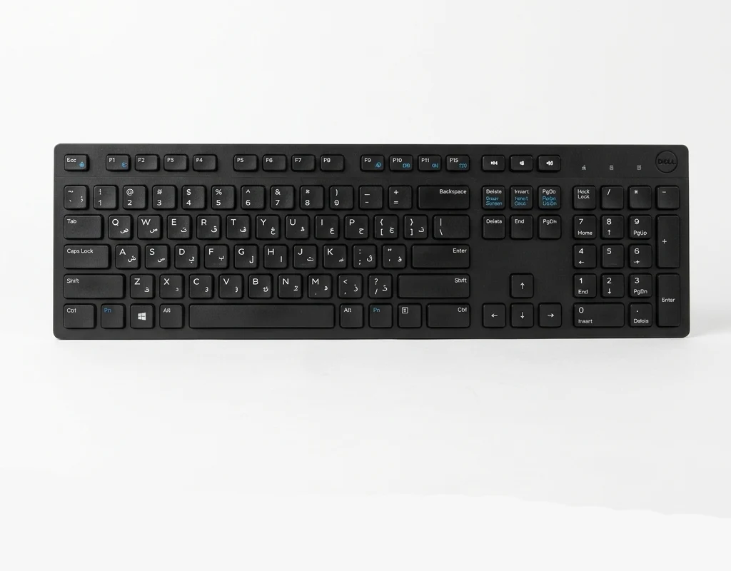 *ORIGINAL USED* Dell WK636P Wireless Keyboard and Mouse Combo كيبورد و ماوس ديل إستيراد الخارج ممتازه للإستعمال المكتبي اليومي 4 اشتري طقم كيبورد وماوس لاسلكي ديل Dell WK636P استيراد فرز أول في مصر. تصميم مريح ومثالي للاستخدام المكتبي، دونجل Unifying يدعم حتى 6 أجهزة، ومتانة جبارة!
