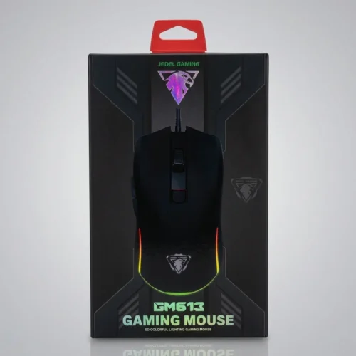 JeDEL GM613 USB Wired Gaming Mouse RGB 3200 DPI ماوس جيمينج ٣٢٠٠ PDI