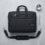 V-CASE R500 15.6″ Laptop Bag, Waterproof Lightweight & Multi-Pocket Everyday Protection Black/grey شنطة يد لابتوب 15,6