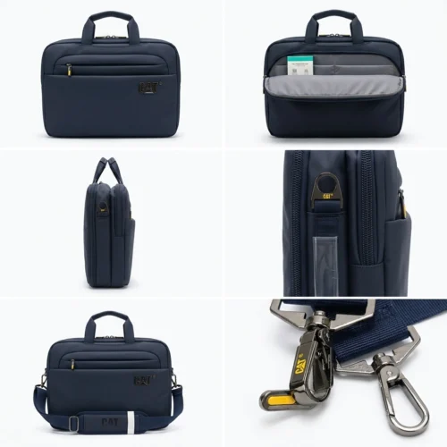 CAT 8608 Hand Bag x BackPack Convertible Laptop Bag BLACK, BLUE شنطة لابتوب ٢ في ١ للظهر و اليد