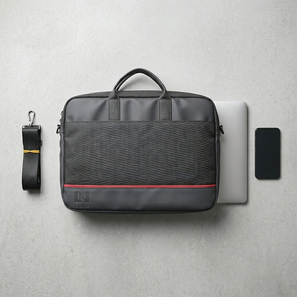 LENZ Laptop Bag 15.6 Lightweight Laptop Shoulder Multi-function Waterproof Leather Handbag Black/Silver شنطة يد لابتوب 2 اشترِ شنطة لابتوب LENZ مقاس 15.6 بوصة ضد الماء وخفيفة الوزن لحماية أجهزتك بأفضل سعر في مصر. تصميم ريترو أنيق وعصري. تسوق الآن!