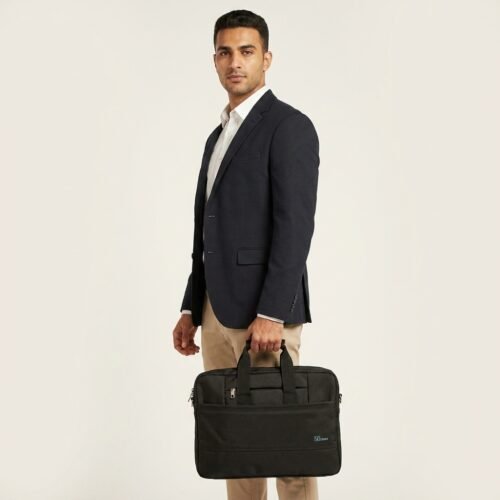 V-CASE R500 15.6″ Laptop Bag, Waterproof Lightweight & Multi-Pocket Everyday Protection Black/grey شنطة يد لابتوب 15,6