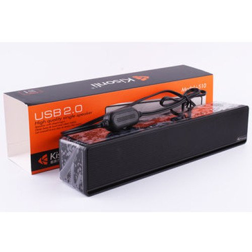 Kisonli I-510 USB Soundbar Speakers 2.0 ساوند بار كيسونلي