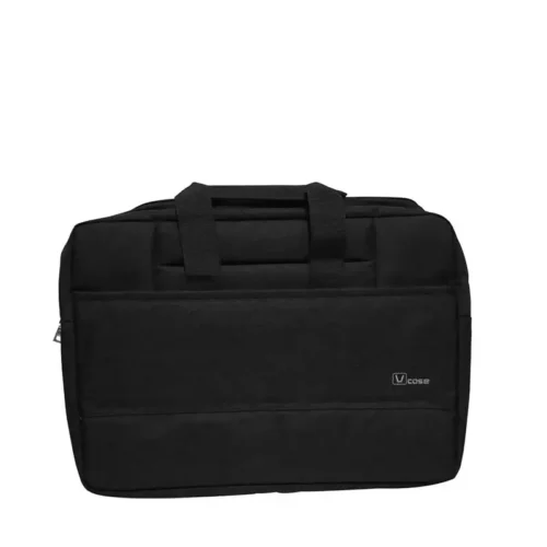 V-CASE R500 15.6″ Laptop Bag, Waterproof Lightweight & Multi-Pocket Everyday Protection Black/grey شنطة يد لابتوب 15,6