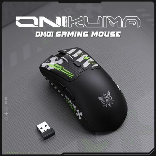 Onikuma DM01 Tri Mode 12800DPI Wireless Gaming Mouse ماوس جيمنج ١٢٨٠٠ DPI