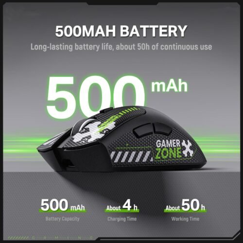 Onikuma DM01 Tri Mode 12800DPI Wireless Gaming Mouse ماوس جيمنج ١٢٨٠٠ DPI