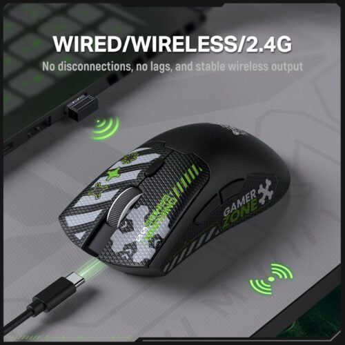 Onikuma DM01 Tri Mode 12800DPI Wireless Gaming Mouse ماوس جيمنج ١٢٨٠٠ DPI