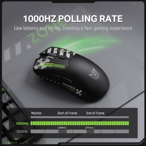 Onikuma DM01 Tri Mode 12800DPI Wireless Gaming Mouse ماوس جيمنج ١٢٨٠٠ DPI