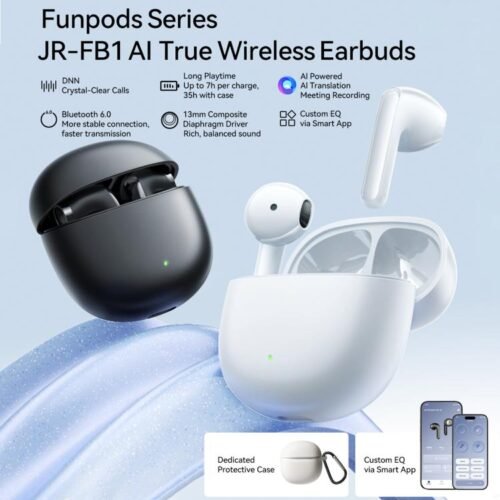 Joyroom JR-FB1 True Wireless Earbuds (AI Version) -  Black آيربود جوي روم تعمل بالAI
