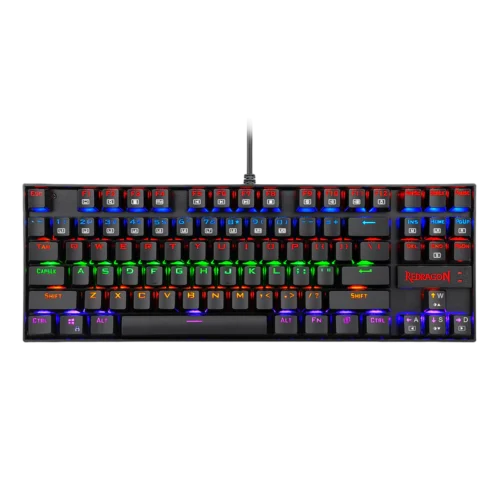 Redragon K552-KR Rainbow Gaming Mechanical Keyboard - Red Switch كيبورد جيمينج