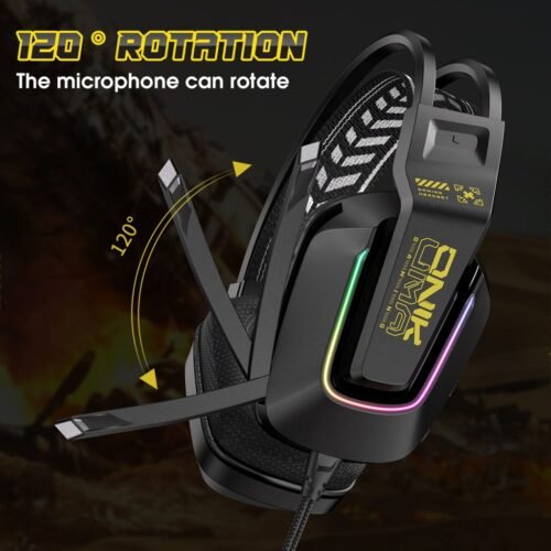 Onikuma X13 Gaming Headset Wired Black هيدفون جيمينج