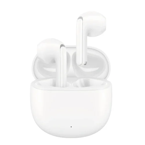 اشتري ايربودز جويروم Joyroom JR-FB1 Funpods اللاسلكية بتقنية بلوتوث 5.3. استمتع ببطارية تدوم 35 ساعة، عزل ضوضاء DNS، وجراب سيليكون هدية