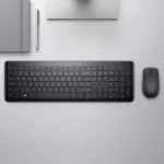 Dell KM3322W Wireless Keyboard & Mouse Original Combo with Anti-fade & Spill-resistant Keys (Black) ماوس و كيبورد وايرلس ديل اوريجنال