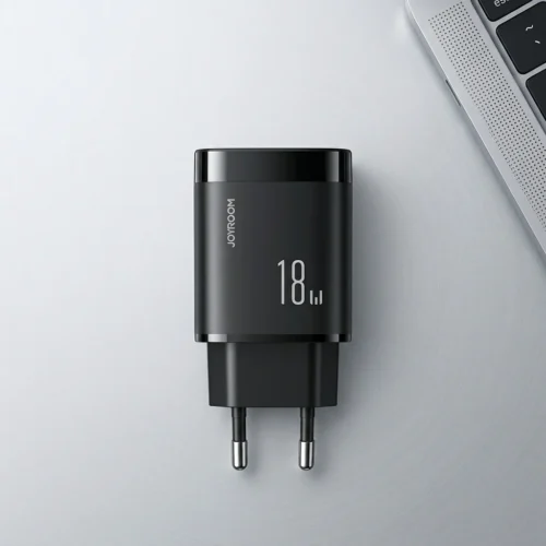 Charger JOYROOM JR-TF4 USB-A 18W + Cable Micro A9 2.4A 1 Meter شاحن موبايل ١٨ واط و كابل يو اس بي I
