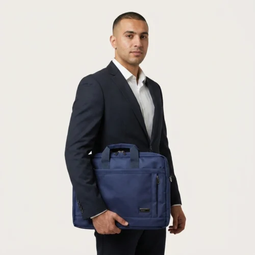 V-Case 3001 Soft Laptop Bag 15.6 Waterproof Lightweight & Multi-Pocket Everyday Protection Black/Blue/Grey شنطة يد لابتوب 15.6