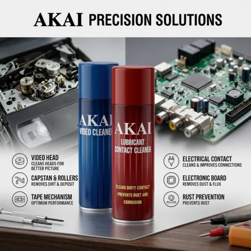 Brown Akai Lubricant Contact Spray Cleaner 250ml For Electronics Dust and Stain Remover سبراي اكاي زيت