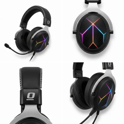 AXGON AX2GHM1 Mars Wired RGB Gaming Headset with Noise-canceling microphone هيدفون جيمينج مع مايك مانع للضوضاء