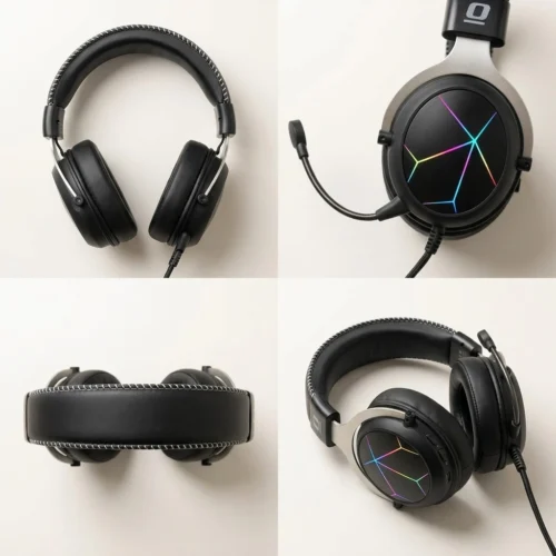 AXGON AX2GHM1 Mars Wired RGB Gaming Headset with Noise-canceling microphone هيدفون جيمينج مع مايك مانع للضوضاء