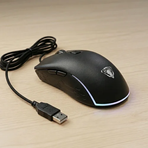 JeDEL GM613 USB Wired Gaming Mouse RGB 3200 DPI ماوس جيمينج ٣٢٠٠ PDI