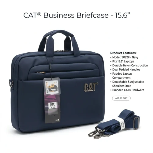 CAT 8608 Hand Bag x BackPack Convertible Laptop Bag BLACK, BLUE شنطة لابتوب ٢ في ١ للظهر و اليد