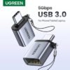 اشتري تحويلة يوجرين UGREEN 45128 USB-A to Type-C 3.0 OTG. سرعة 5Gbps، جسم ألومنيوم متين، وحبل تعليق لمنع الضياع بأفضل سعر في مصر.