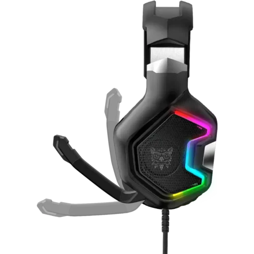 ONIKUMa K10 PRO Gaming Headset with Surround Sound Pro Noise Canceling Gaming Headphones with Mic & RGB Black هيدفون جيمنج RGB