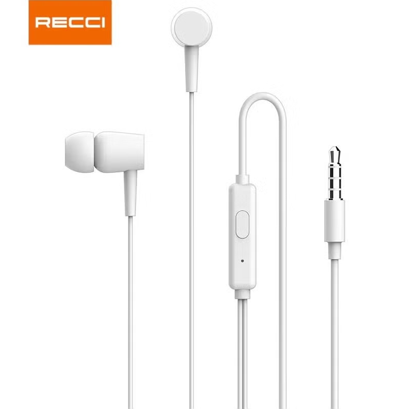 Recci REP-L06 3.5mm Wired In ear Earpiece Earphones سماعة موبايل سلكية 1 اشترِ سماعة موبايل Recci REP-L06 السلكية بمصر. صوت نقي بحجم 10 مم، كابل TPE متين بطول 1.2 متر، ومنفذ 3.5 مم بأفضل سعر. استمتع بمكالماتك وموسيقاك!