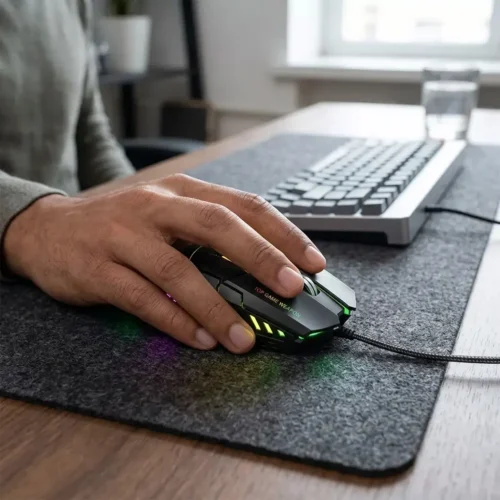 اشترِ ماوس الألعاب Jertech JR870 Shadow RGB بمصر. حساس 4800 DPI، إضاءة RGB، وتصميم مريح لليد بأفضل سعر. اضمن دقة التحكم في ألعابك!