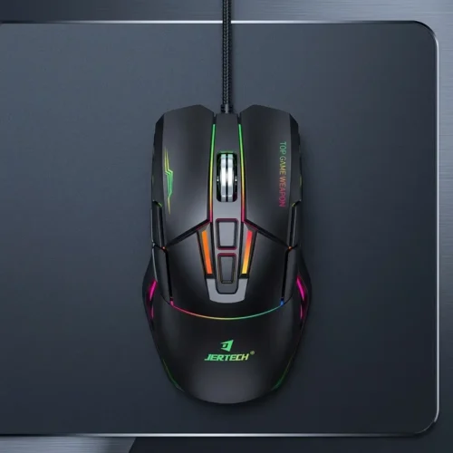 اشترِ ماوس الألعاب Jertech JR870 Shadow RGB بمصر. حساس 4800 DPI، إضاءة RGB، وتصميم مريح لليد بأفضل سعر. اضمن دقة التحكم في ألعابك!