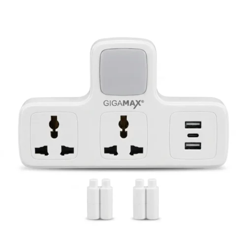 اشترِ مشترك GIGAMAX MTS-G136U الذكي بمصر. منفذين كهرباء، 3 منافذ شحن (USB + Type-C)، وإضاءة ليلية LED بـ 3 مستويات. أمان كامل بأفضل سعر!