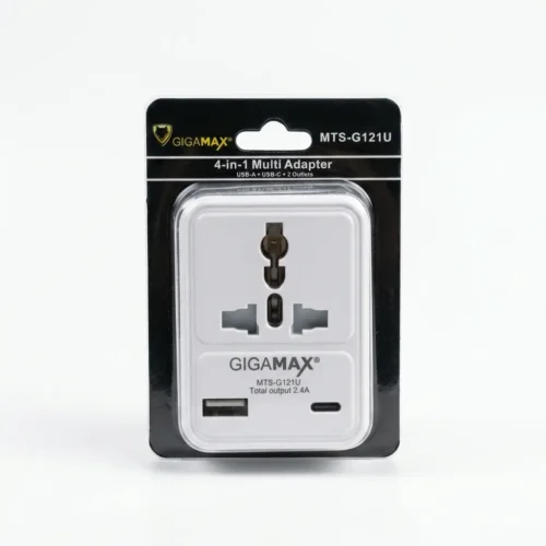 اشترِ مشترك حائط ذكي GIGAMAX MTS-G121U بمصر. مقبس متعدد 4 في 1 بمخرجي طاقة ومنفذي USB لشحن آمن وأفضل سعر من KCS Store.