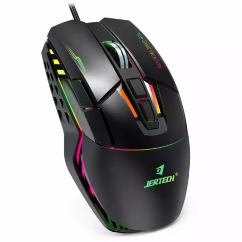 اشترِ ماوس الألعاب Jertech JR870 Shadow RGB بمصر. حساس 4800 DPI، إضاءة RGB، وتصميم مريح لليد بأفضل سعر. اضمن دقة التحكم في ألعابك!