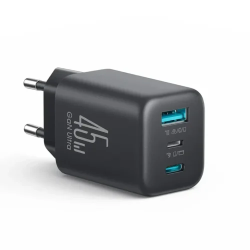 اشترِ شاحن Joyroom JR-T01 GaN بقوة 45 واط بمصر. 3 منافذ ذكية شحن سريع وآمن للآيفون والأندرويد بأفضل سعر. اطلبه الآن!