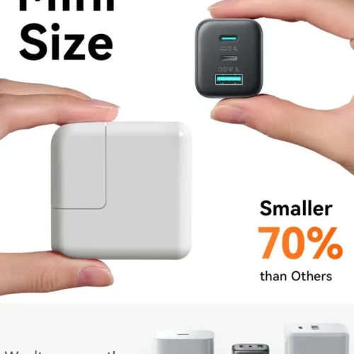 اشترِ شاحن Joyroom JR-T01 GaN بقوة 45 واط بمصر. 3 منافذ ذكية شحن سريع وآمن للآيفون والأندرويد بأفضل سعر. اطلبه الآن!