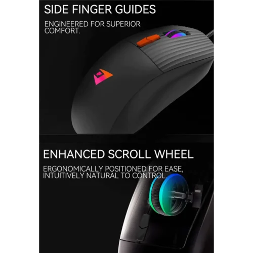 اشترِ ماوس الألعاب Jertech XP15 بمصر. وزن خفيف 62.4 جرام، حساس 3600 DPI، وإضاءة RGB بتصميم النمر بأفضل سعر. اضمن سرعة رد الفعل!