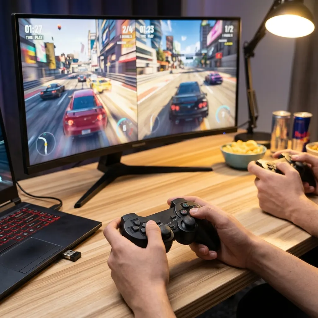 Wireless Gamepad/PlayStation Controller USB Twins battery AAA Powered دراع بلايستيشن وايرلس ببطارية توصيل يو اس بي 3 اشترِ دراع بلايستيشن وايرلس مزدوج للكمبيوتر ببطارية AAA بمصر. طقم ذراعات 2.4GHz بمستقبل USB واحد واهتزاز قوي بأفضل سعر من KCS Store.