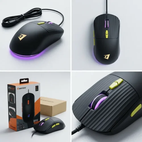 اشترِ ماوس الألعاب Jertech XP15 بمصر. وزن خفيف 62.4 جرام، حساس 3600 DPI، وإضاءة RGB بتصميم النمر بأفضل سعر. اضمن سرعة رد الفعل!
