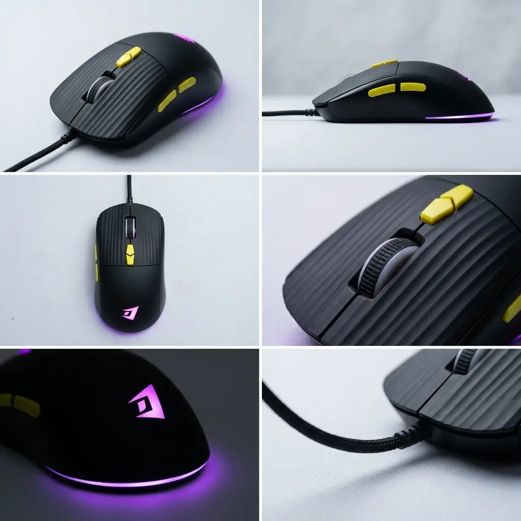 Jertech XP15 Wired USB Gaming Mouse 4800 DPI Rainbow Optical Effect RGB 6 Buttons Black ماوس جيمنج ٤٨٠٠ دي بي آي و ٦ أزرار 9 اشترِ ماوس الألعاب Jertech XP15 بمصر. وزن خفيف 62.4 جرام، حساس 3600 DPI، وإضاءة RGB بتصميم النمر بأفضل سعر. اضمن سرعة رد الفعل!